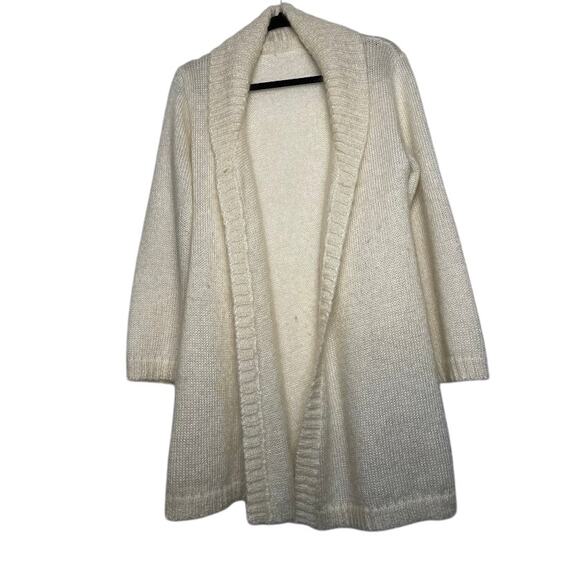 Giorgio Kauten Tricot Cardigan Sweater Womens Size 6 Cream Old Money Classic - Picture 1 of 14